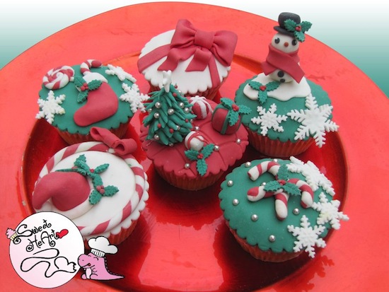 cupcake decorate per Natale