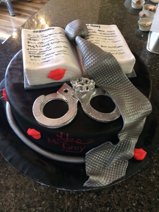 50 shades of grey cake