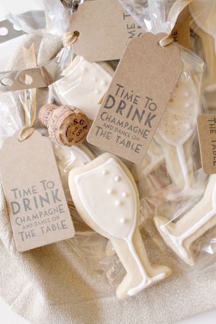 champagne flute cookies