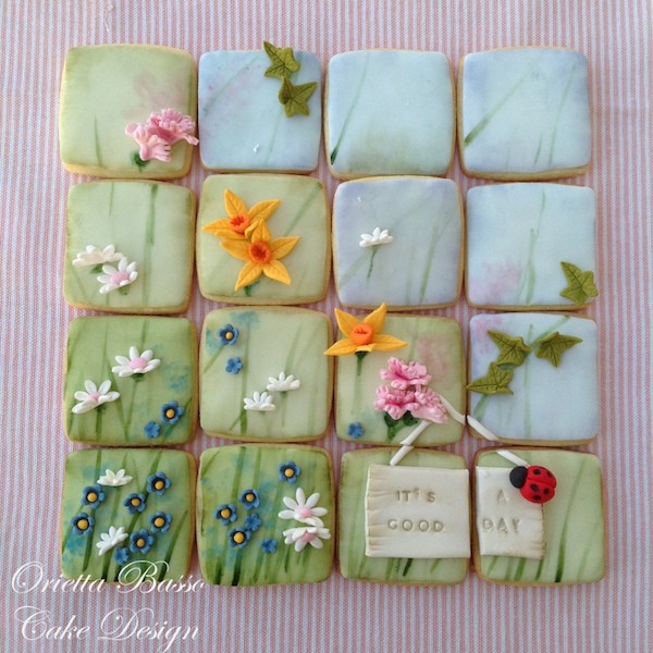 decorated cookies collage