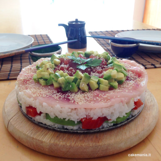 come si fa una sushi cake