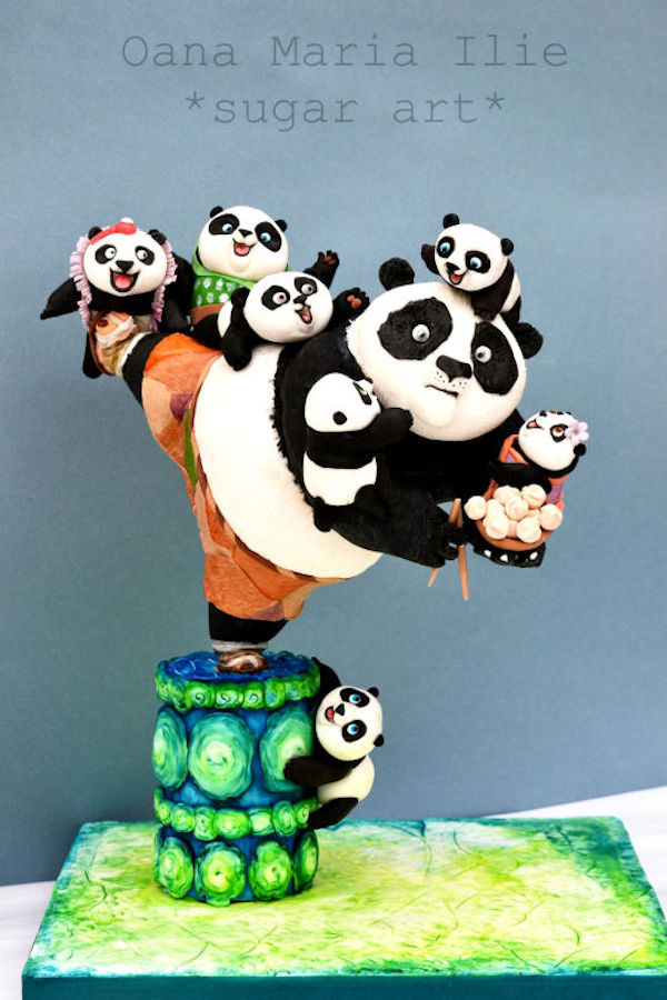 Kung fu panda gravity cake