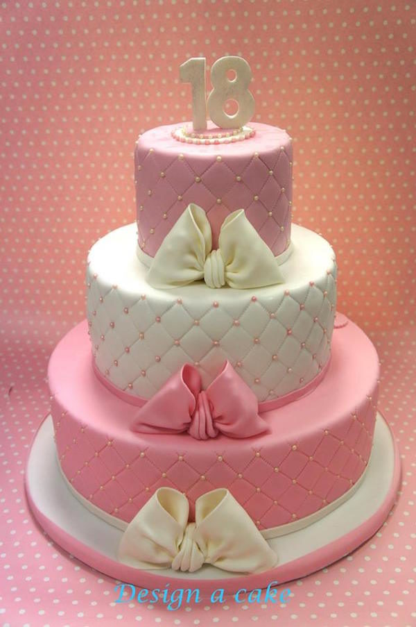 torta 18 anni rosa