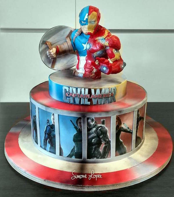 Captain America Civil War cake