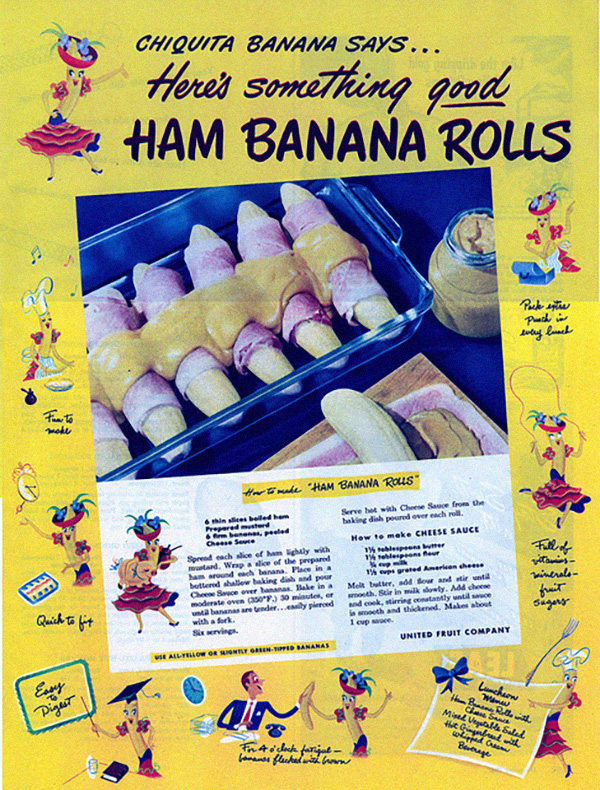 ham banana rolls